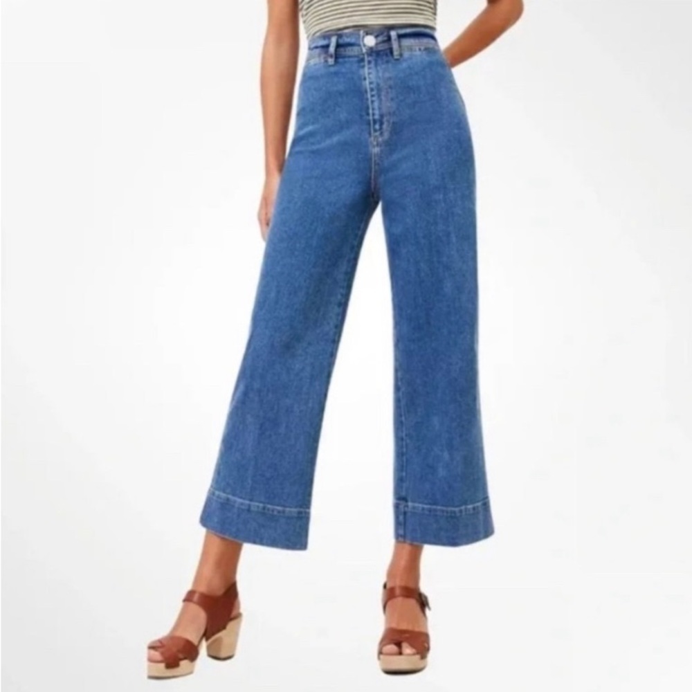 LOFT wide leg crop jeans